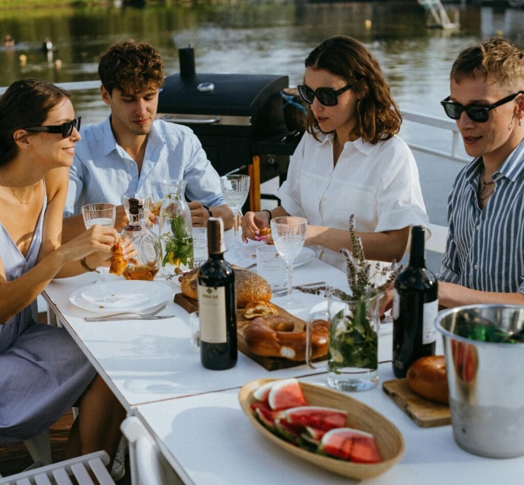 Barbecue boat à Biscarrosse
