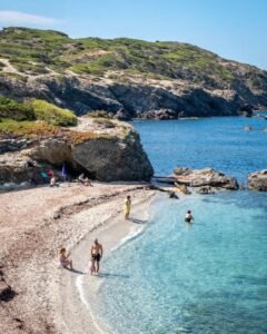 Baignade sur la plage à BIarritz