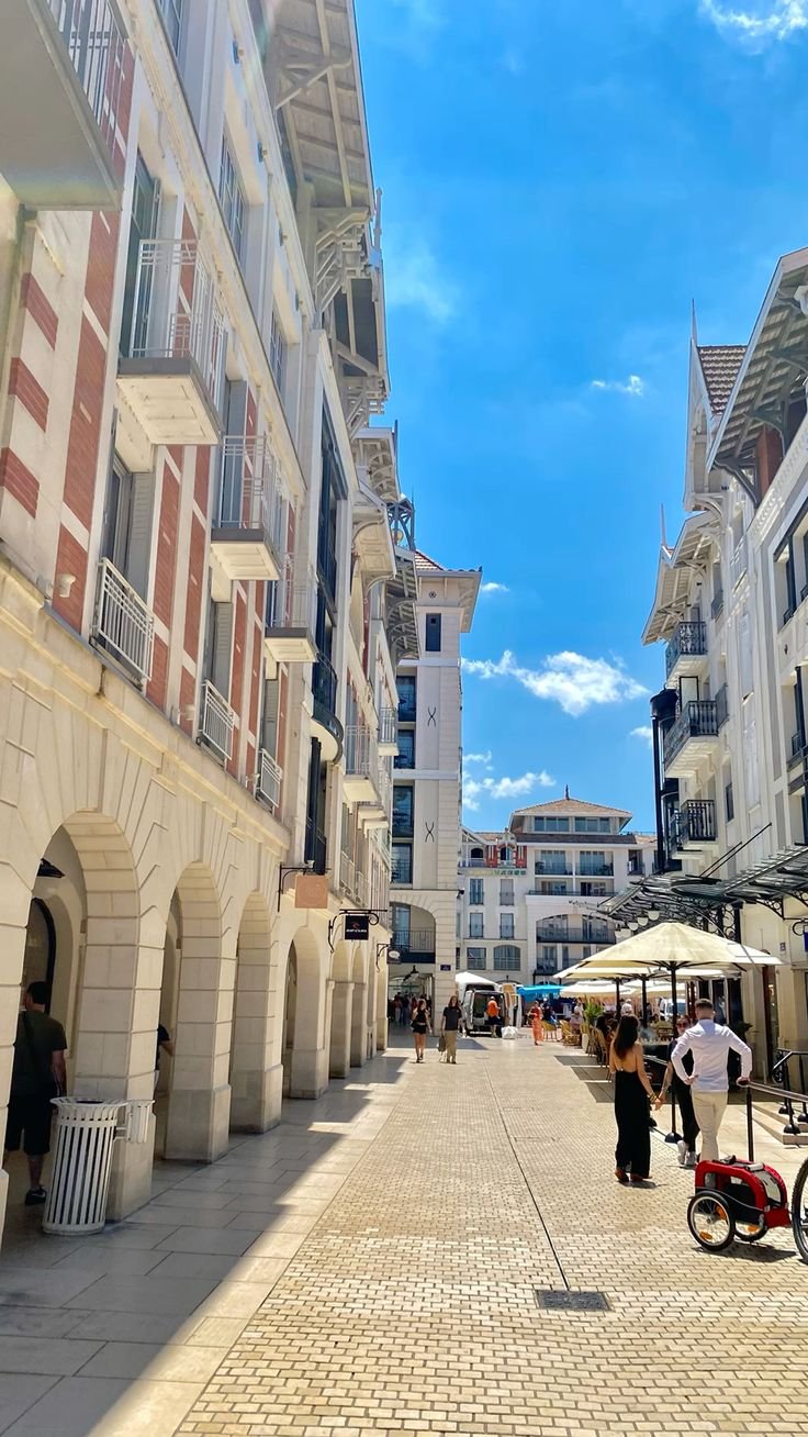Le centre ville d'arcachon la journée