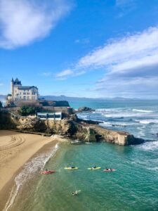 Grande plage de Biarritz la journée