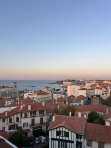 vue aérienne de biarritz