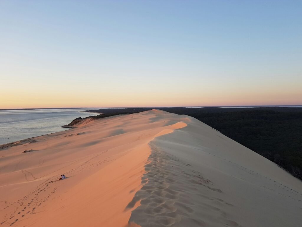 Dune du pilat en couche de soleil