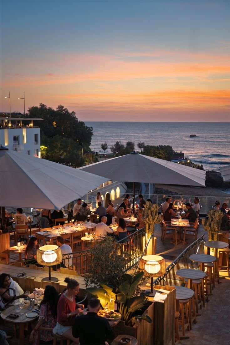 Diner en bord de d'ocean